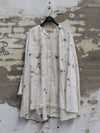 Mutedance 25 Autumn and Winter Round Neck Long Sleeve Loose Top Shirt Flower Dye MD-MD25FW130-hoary (MD25FW128)